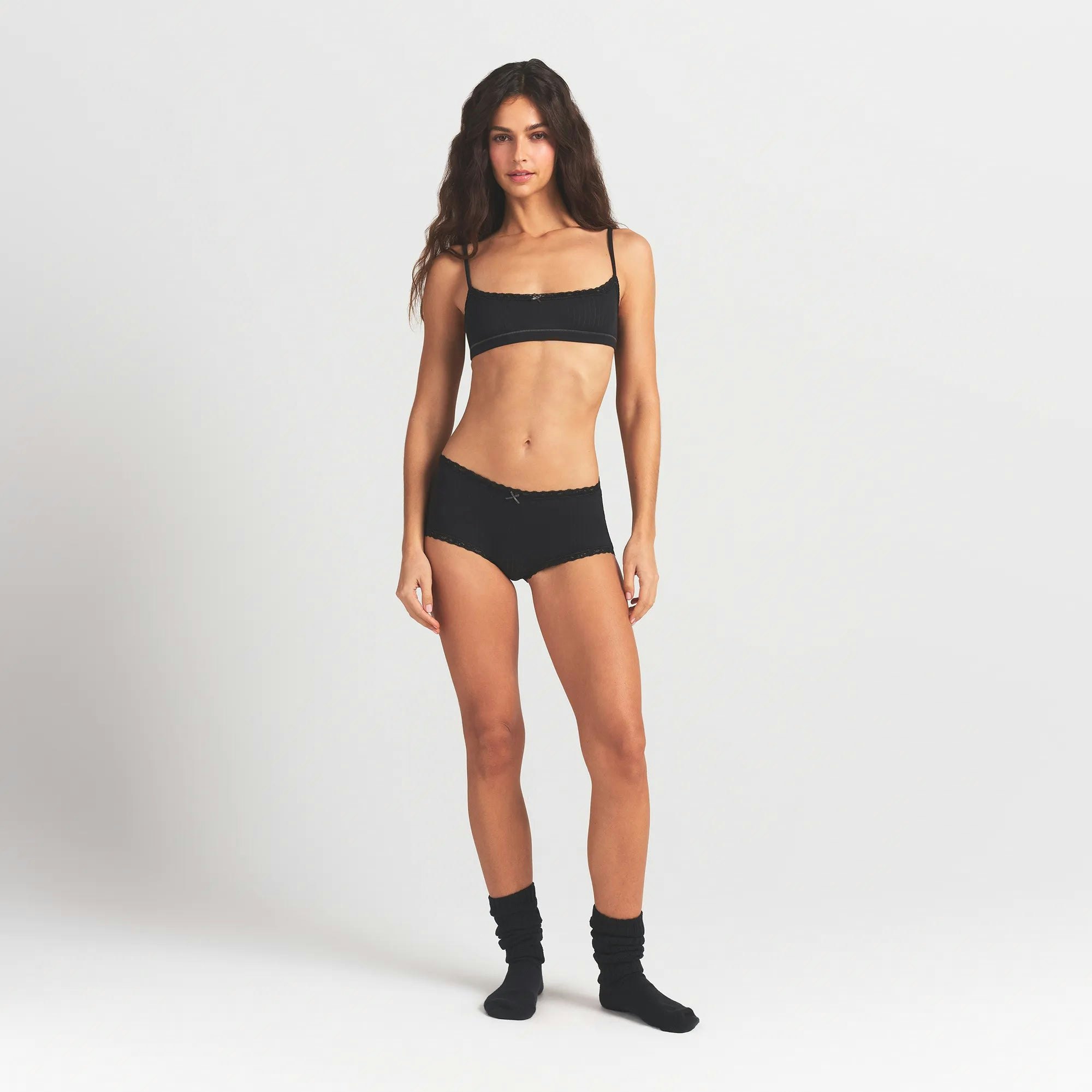 Pointelle Lace Boy Short