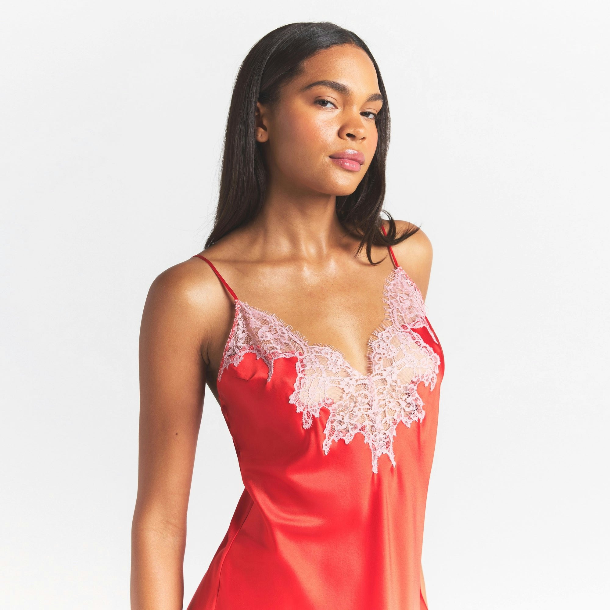 Lace Mini Slip Dress