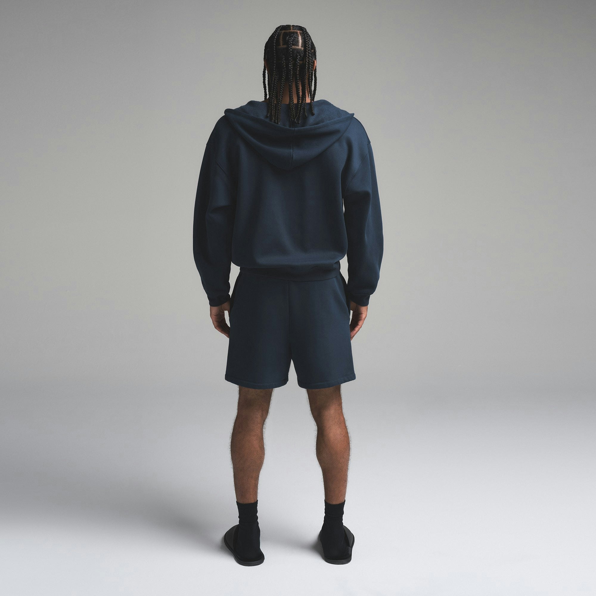 Mens Relaxed Zip up Hoodie - 5