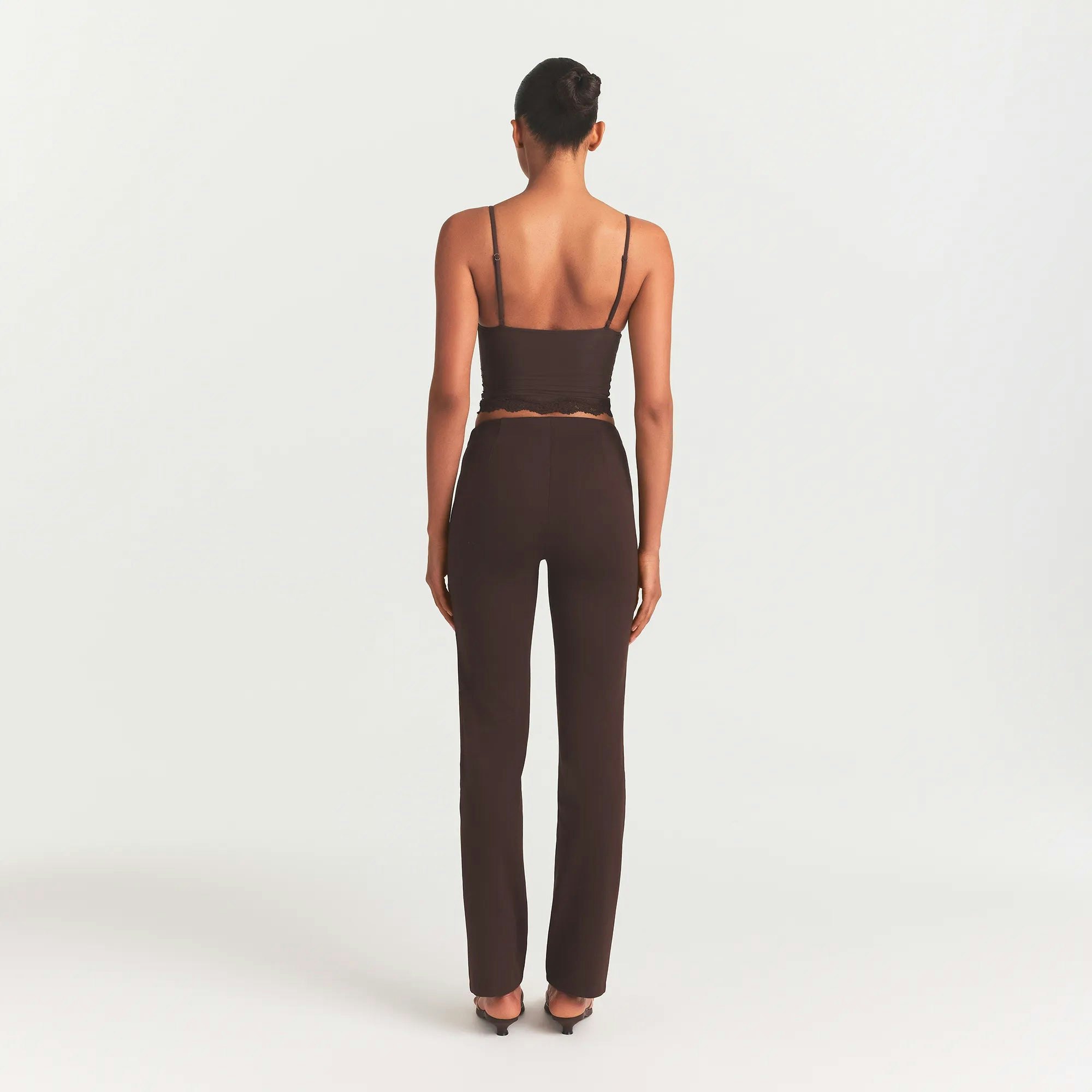 High-Waisted Pintuck Straight Pant - 4