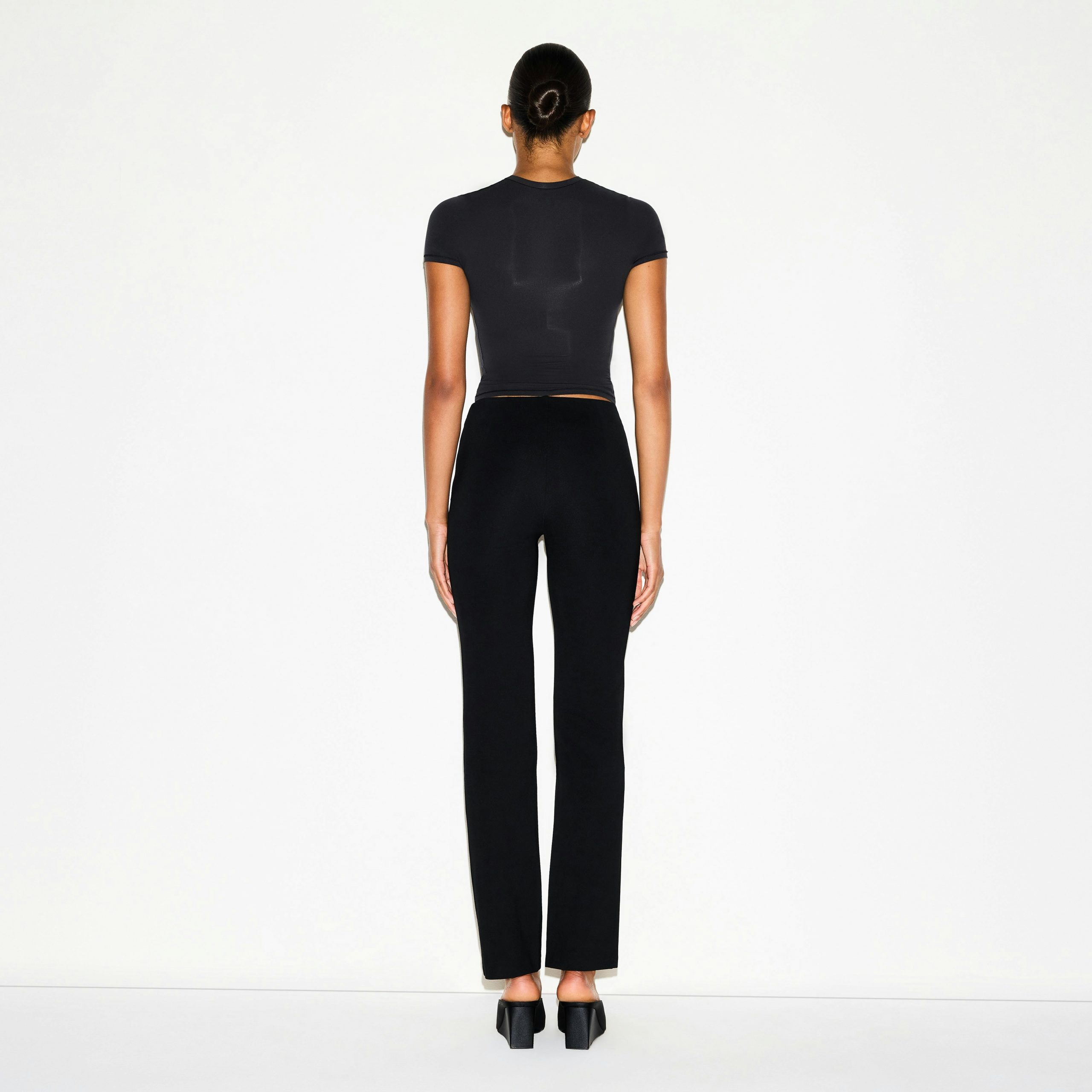 High-Waisted Pintuck Straight Leg Pant - 4