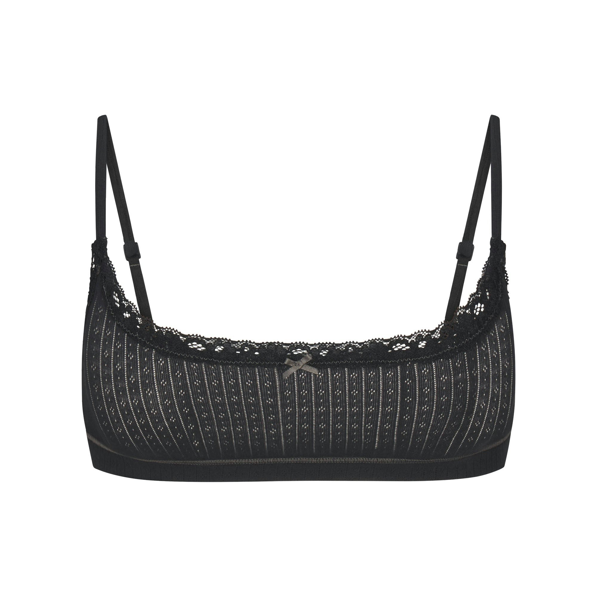Pointelle Scoop Bralette - 4