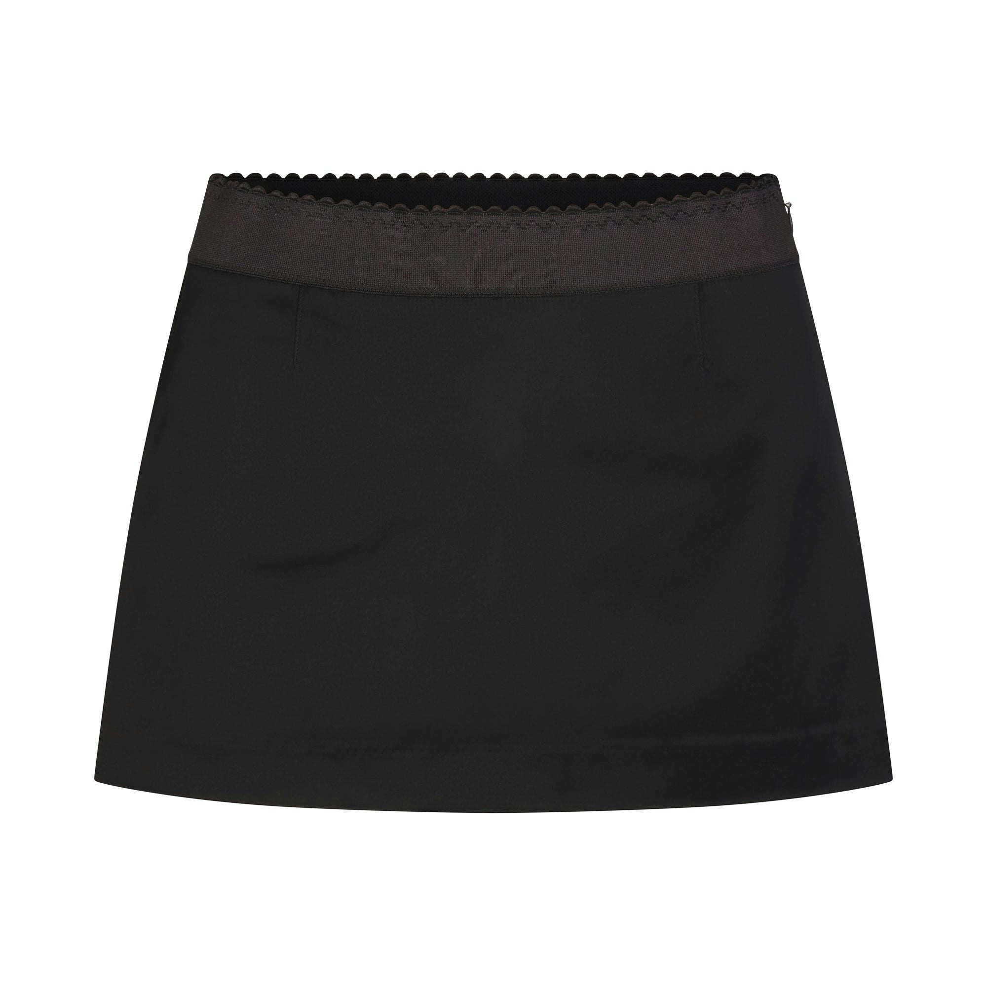 Satin Mini Skirt - 6