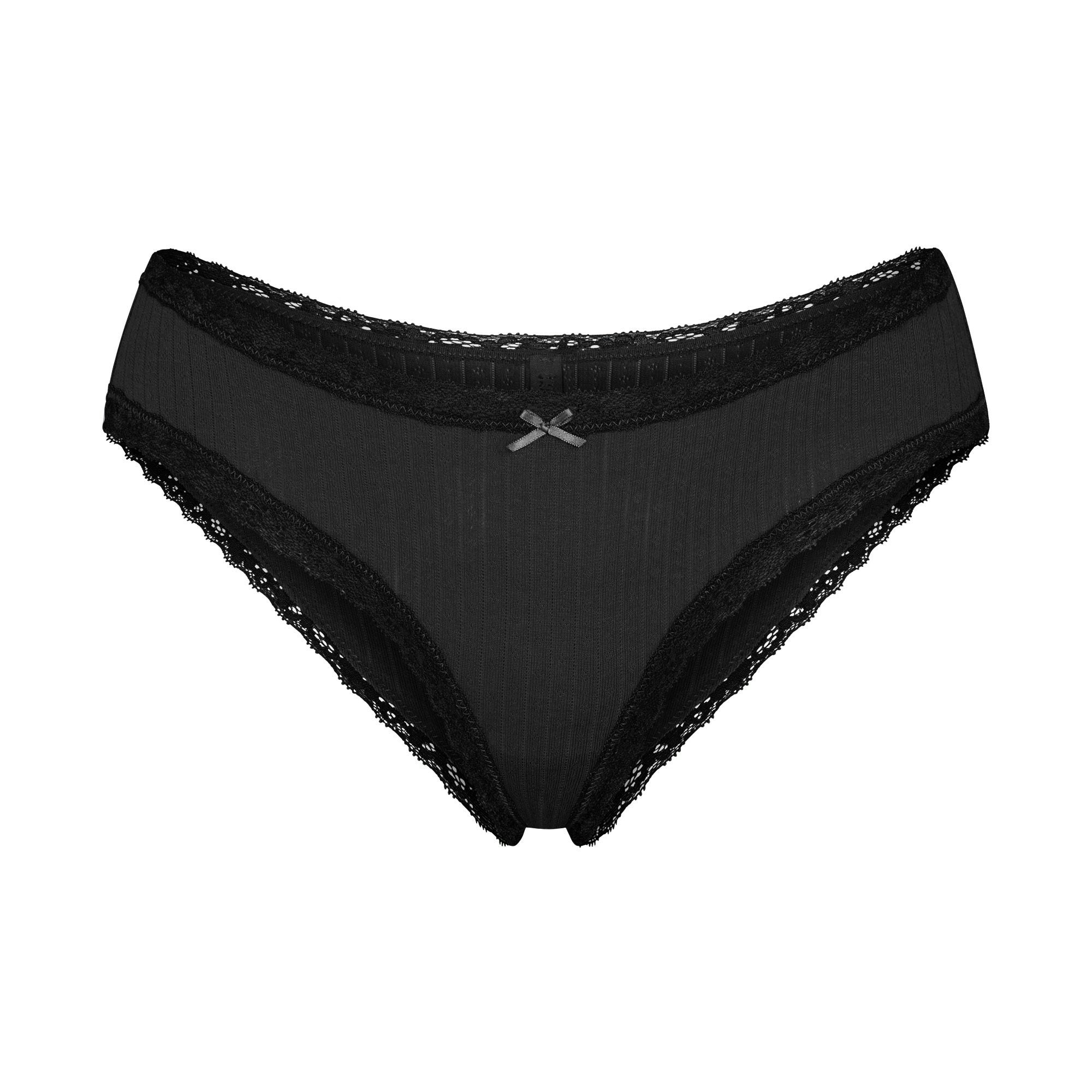 Pointelle Lace Brief - 4