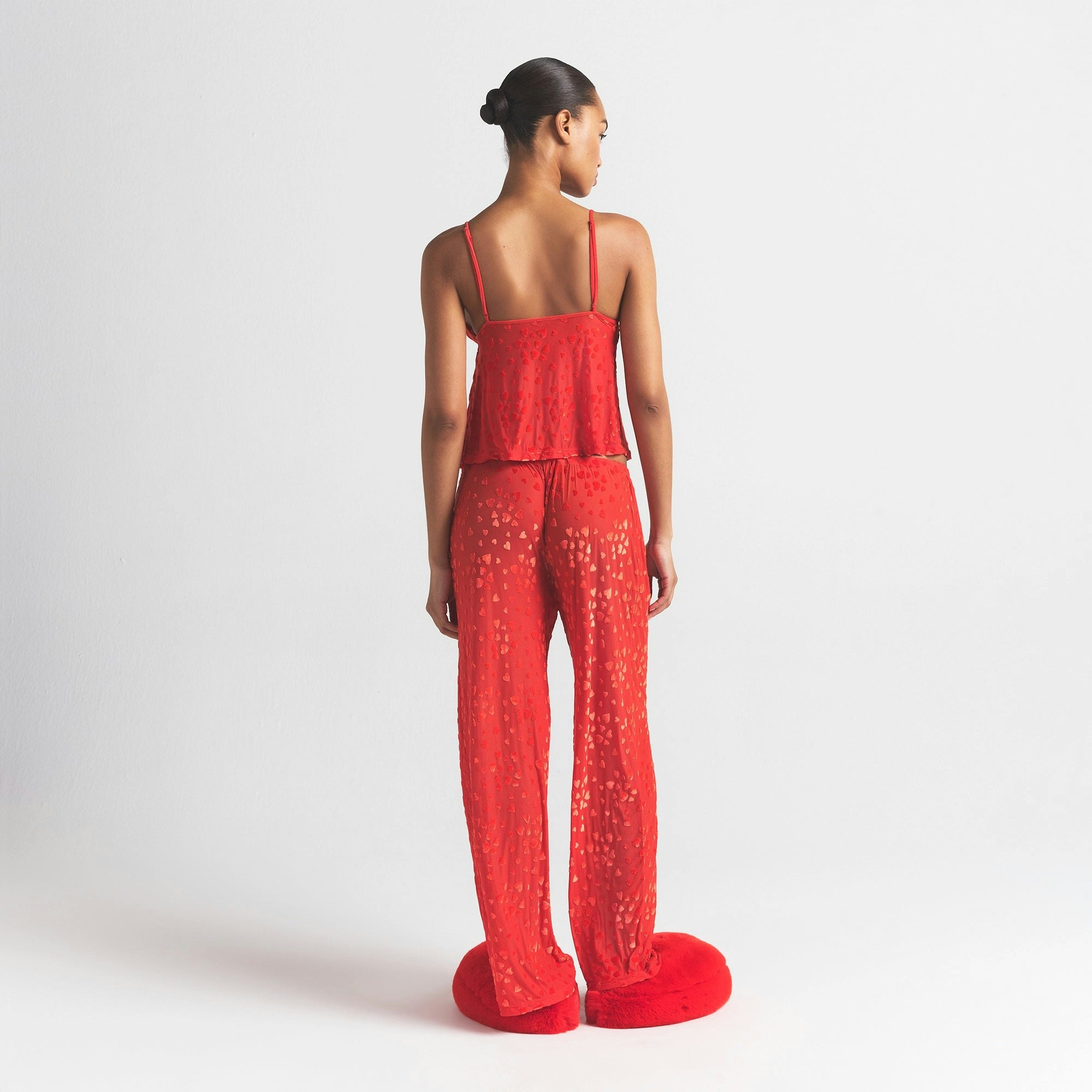 Sheer Velvet Cami and Pant Set - 5