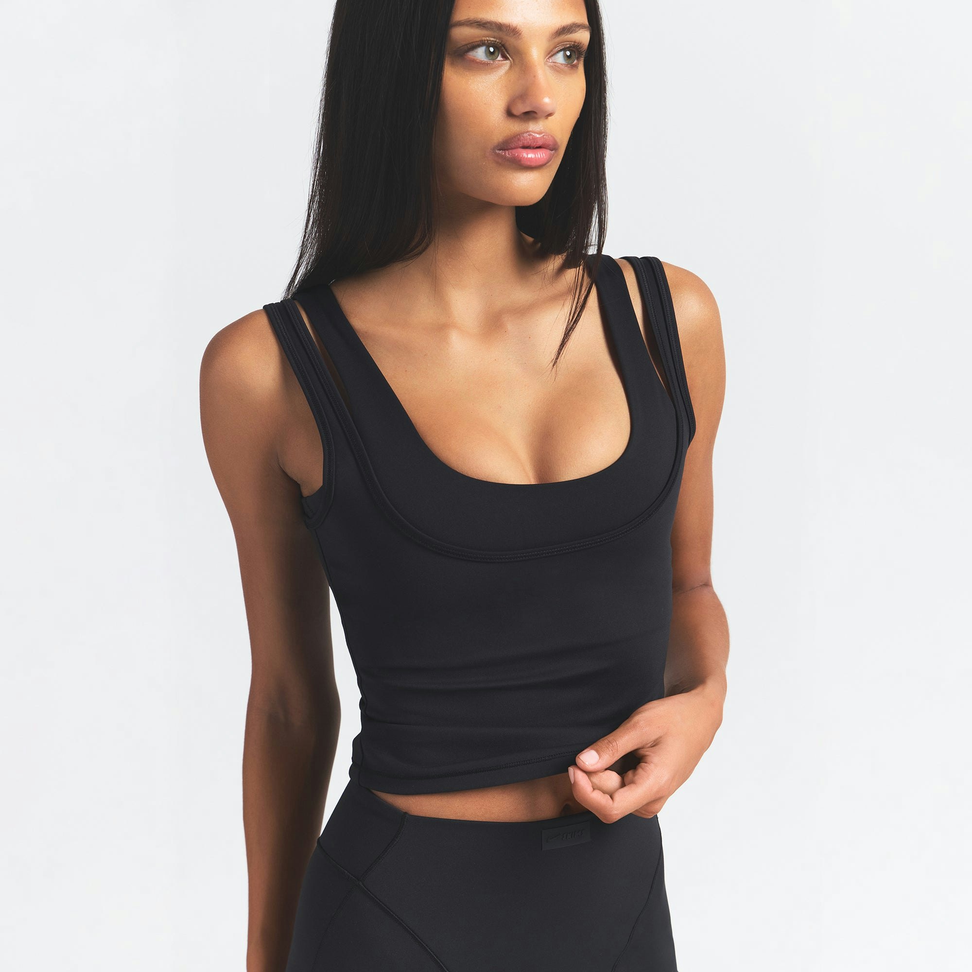 Double Strap Scoop Tank