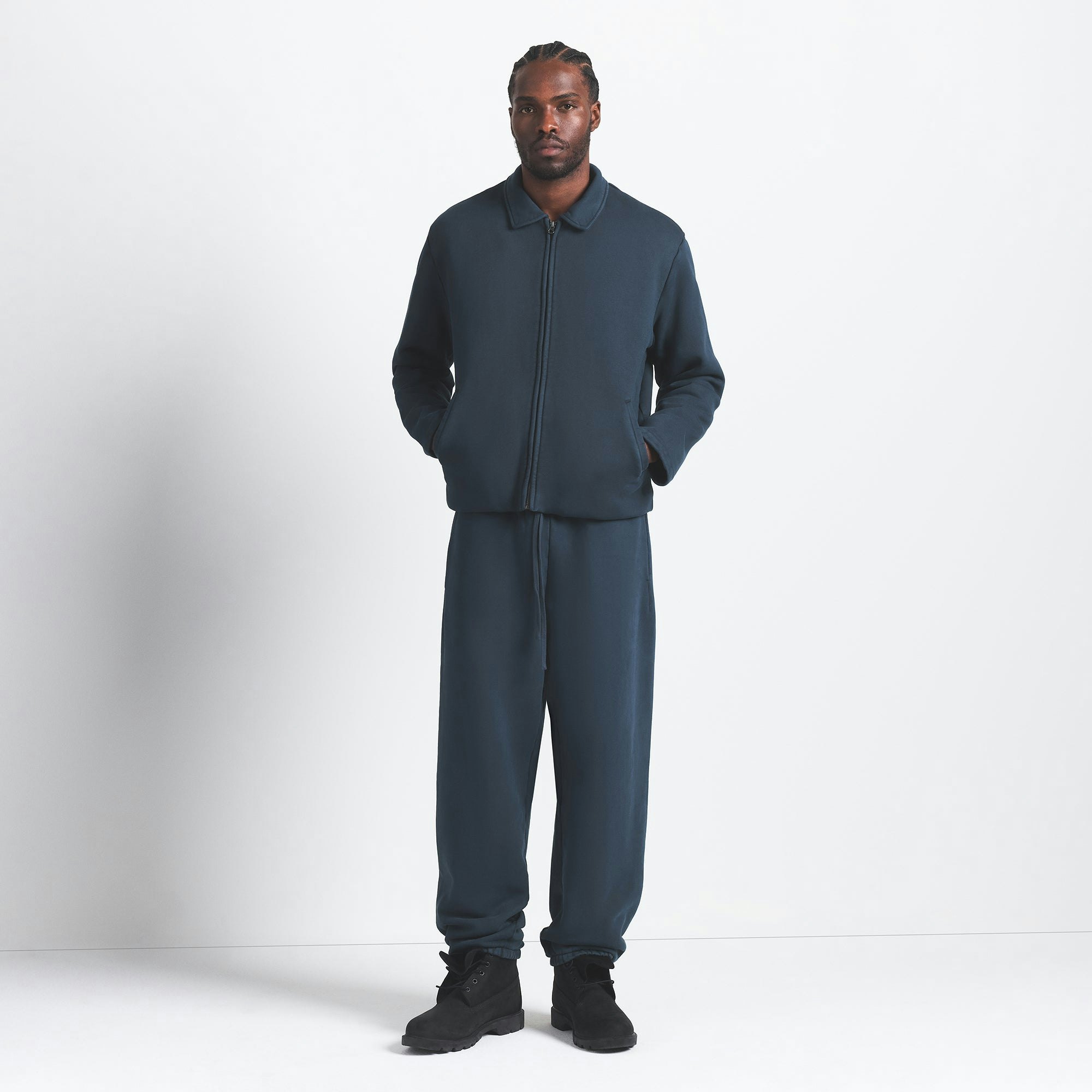 Mens Sherpa-Lined Zip up Jacket